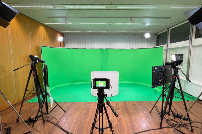 Greenscreen TV-Studio in Kiel